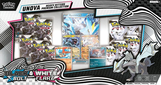 Scarlet & Violet Black Bolt & White Flare Unova Heavey Hitters Premium Collection